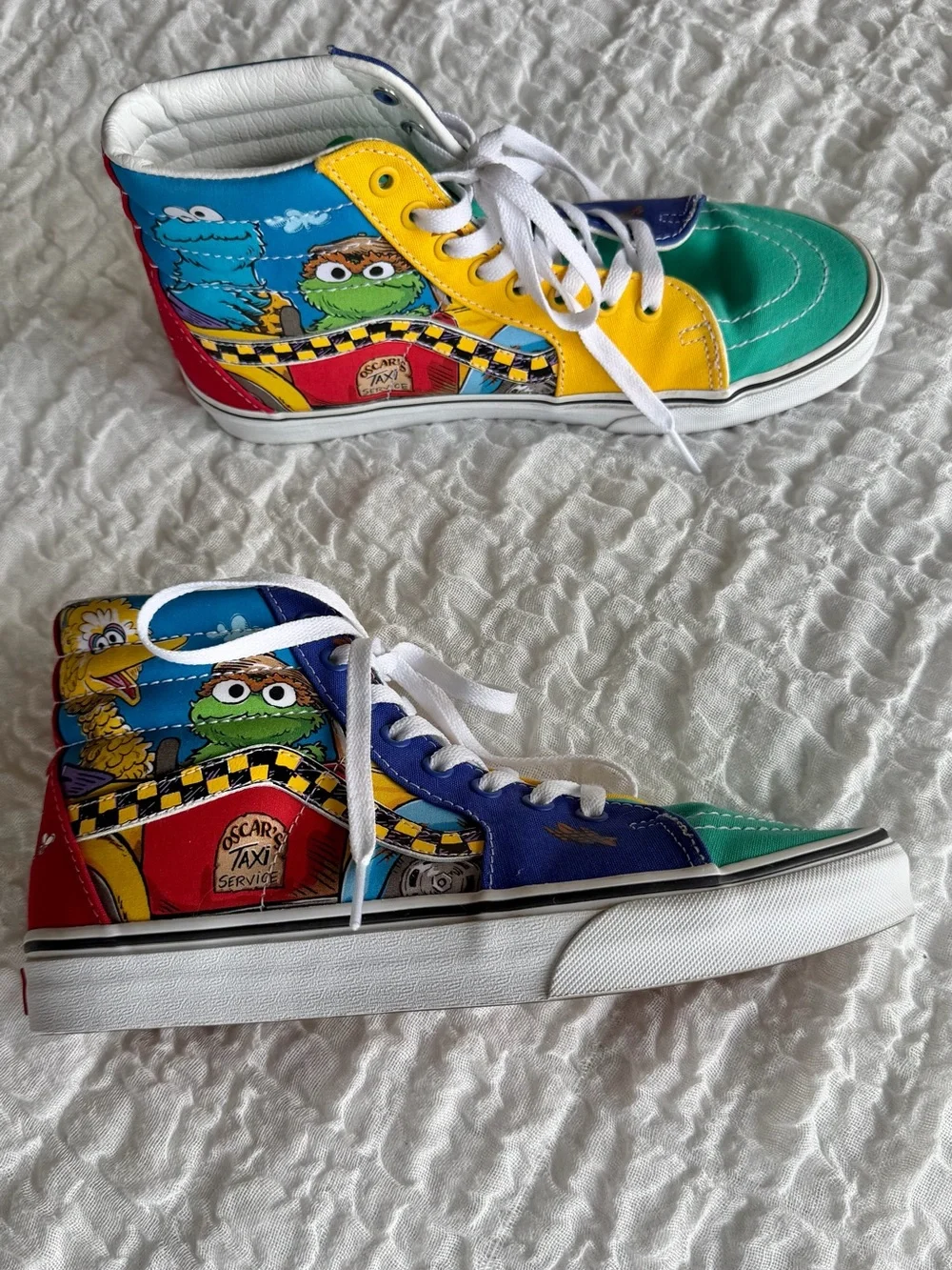 Vans x Sesame Street Sk8-hi High Top Sneakers Women’s 9.5 Men’s 8